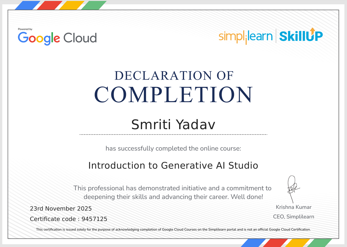 Full Stack Certificate